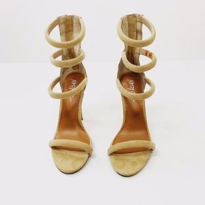 Nasty Gal Tan Cage Heels